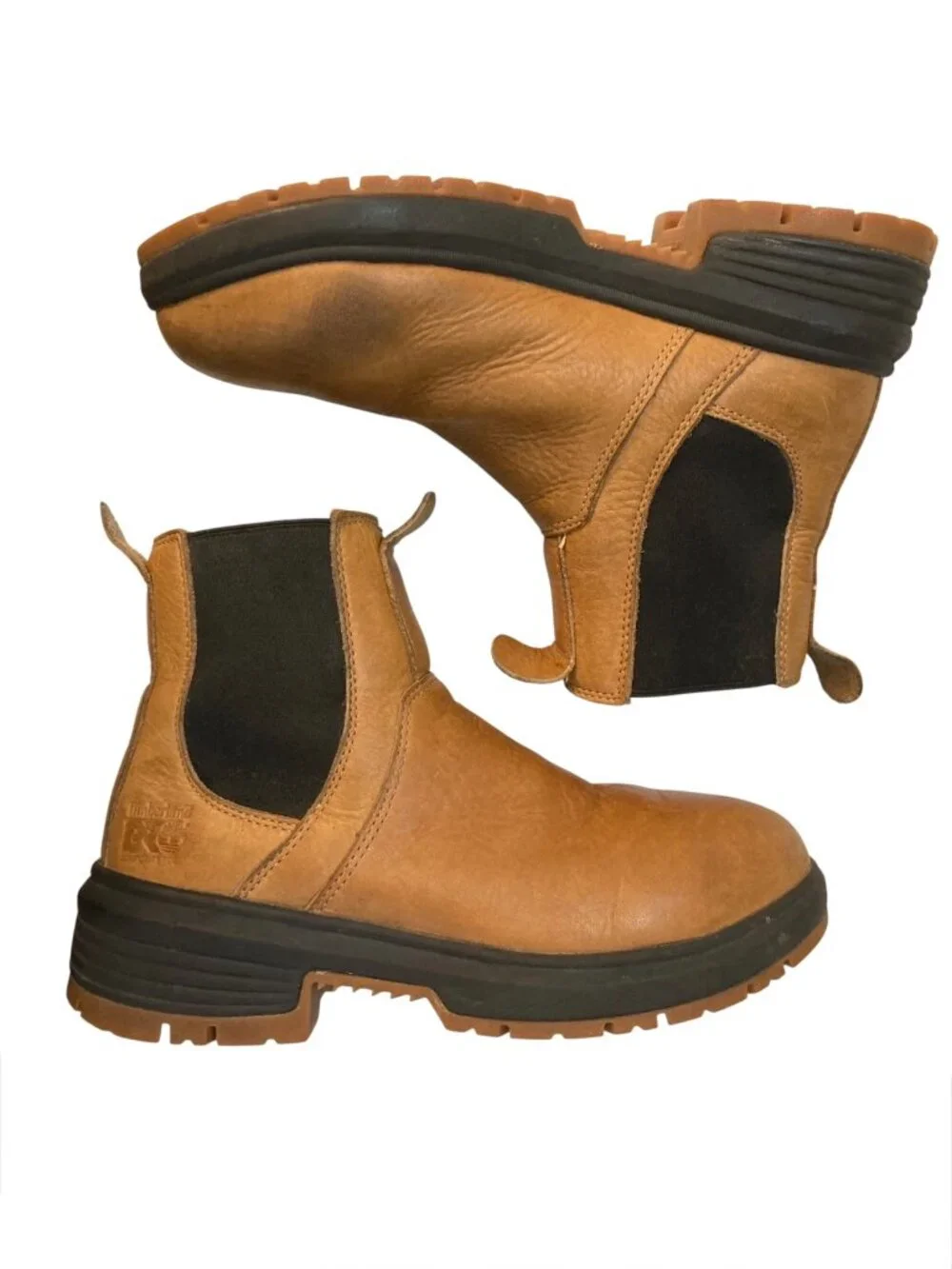 Timberland PRO® Women's Birchline Chelsea Composite Toe Boots Size 5.5 Brown